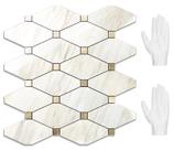 Descasque e cole o mármore bege polido Backsplash STICKGOO da Eurásia