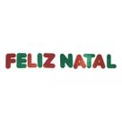 Deseje Feliz Natal Alegria C/ A Faixa Decorativa Glitter Deseje Feliz Natal Alegria C/ A Faixa Decorativa Glitter
