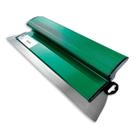 Desempenadeira Galox Galo Aço Inox Resistente Cor Verde Acabamento de Pisos e Paredes Reboco Construção Civil Ferramenta Eficiente e de Qualidade