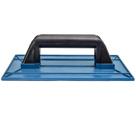 Desempenadeira Plástica 15x26 Lisa Com Aba Azul - Ingeplas