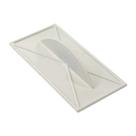 Desempenadeira Plástica Lisa 8x16cm para Grafiato - Texturização de Superfícies