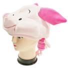 Desenho animado de boné solar Plush Hat Pig Anime Cosplay para adultos/crianças Desenho animado de boné solar Plush Hat Pig Anime Cosplay para adultos/crianças