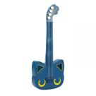 Desenho animado de gato de ukulele para crianças em plástico azul 42cm