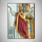 Desenho Cristo crucificado Placa Decorativa Religiosa 30x20 Desenho Cristo crucificado Placa Decorativa Religiosa 30x20