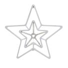 Desenho Estrela Colorida 5 Pontas Duplas Snowfall 60cm 110v