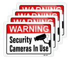 Desenhos de placas de vigilância por vídeo grandes de 10 x 7 polegadas (pacote com 4) Desenhos de placas de vigilância por vídeo grandes de 10 x 7 polegadas (pacote com 4)