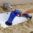Desentupidor alta pressao manual pistola succao privadacano