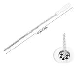 Desentupidor E Escova De Limpeza De Ralo E Pia Pentech Cor Branco 45cm