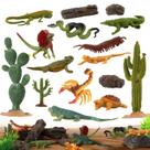 Desert Reptiles Animals Figures Toys kukifun 32 unidades para crianças Desert Reptiles Animals Figures Toys kukifun 32 unidades para crianças