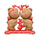Design 4D de balão metálico Kissing Bears para o Dia dos Namorados Design 4D de balão metálico Kissing Bears para o Dia dos Namorados