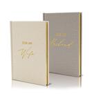 Design de álbum moderno da Vow Books para marido e mulher, conjunto de 2
