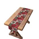 Design de caixa de presente Table Runner Christmas Poinsettia 180x35cm