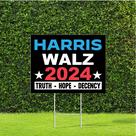 Design de cartaz de campanha ThatSign Truth Hope Decency 2024 Kamala Harris/Tim Walz