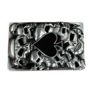 Design de caveira e espada com fivela de cinto para homens em liga leve Design de caveira e espada com fivela de cinto para homens em liga leve