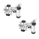 Design de corrida de carros de metal Cuff Links em prata e preto