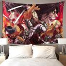 Design de mangá anime Tapestry Attacks On Titans 100x150cm
