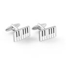 Design de teclado de piano Cufflinks para homens em cobre