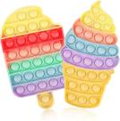 Design mais novo material atualizado 2 peças de brinquedo sensorial Push Bubble Pop Fidget, brinquedo sensorial de silicone para necessidades especiais para autismo, brinquedo sensorial anti-ansiedade para crianças (legal+pop)
