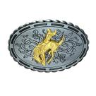Design masculino com fivela de cinto Rodeos Cowboy Golden Bull Rider