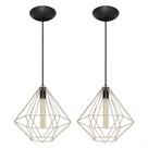 Design Sofisticado: Kit 2 Peças Pendente Diamante Cromado para Ambientes Modernos