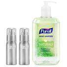Desinfetante para mãos Purell Advanced Naturals com garrafas de alumínio