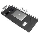 Desk Pad em material sintético 90x40 Cinza