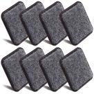 Deslizadores para móveis ASTIMESA 8 peças 7,8 cm quadrados marrons Deslizadores para móveis ASTIMESA 8 peças 7,8 cm quadrados marrons