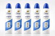 Desodorante Aerosol Dove Original Kit 5 Unidades 150ml Antitranspirante Longa Duração Toque Suave Pele Hidratada