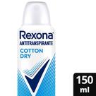 Desodorante Aerosol Rexona Cotton Dry Feminino 72h 150ml