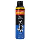 Desodorante Aerossol 0% Alumínio Masculino Acqua 72h Super Cimed 250ml / 145g