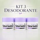 Desodorante Antiperspirante Bio Instinto Naturíssimo Lavanda Proteção 72h Kit com 3 Potes 55g