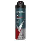 Desodorante Antitranspirante Aerosol Masculino Antibacterial + Invisible 72 horas 150ml Rexona