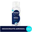 Desodorante Antitranspirante Aerossol Derma Control Masculino 72h Nivea 150ml