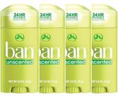 Desodorante antitranspirante Ban Original Sem Perfume 76 mL (pacote com 4)