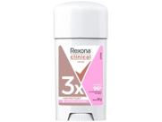 Desodorante Antitranspirante Creme Rexona Clinical Extra Dry Classic 96 Horas Original 58g