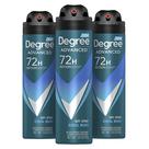 Desodorante antitranspirante Degree Men Cool Rush 110 ml, pacote com 3