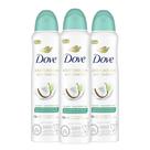 Desodorante antitranspirante em spray seco Dove Água de Coco e Limão Desodorante antitranspirante em spray seco Dove Água de Coco e Limão
