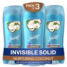 Desodorante antitranspirante Secret Invisible Solid Coconut 78mL