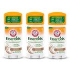 Desodorante Arm & Hammer Essentials Coconut Geranium 75mL x3