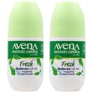 Desodorante Avena Instituto Español Roll-On Fresh, pacote com 2 unidades