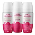 Desodorante Clareador de Axila RollOn 85ml Rosa Selvagem c/3 Desodorante Clareador de Axila RollOn 85ml Rosa Selvagem c/3