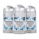 Desodorante Corporal Cristal Essência Mineral Sem Fragrância 120g Kit com 3