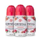 Desodorante corporal Crystal Mineral Roll-On Pomegranate 66 mL - 3 unidades