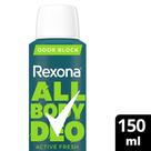 Desodorante Corporal Rexona Aerosol All Body Active Fresh 72h 150ml