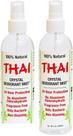 Desodorante Corporal Thai Deodorant Stone Cristal em Spray 240ml x4