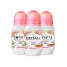 Desodorante Crystal Essence Roll-On Coconut Vanilla 66 ml (pacote com 3)