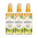 Desodorante Crystal Essence Spray de camomila/chá verde, 118 ml, pacote com 3