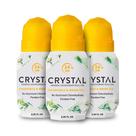 Desodorante Crystal Mineral Roll-On 66 ml, proteção contra odores em 24 horas
