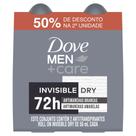 Desodorante Dove Men Roll On Invisible Dry 2 Unidades De 50ml