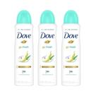 Desodorante Dove Nutritive Secrets Aerosol Antitranspirante Matcha Kit com três unidades